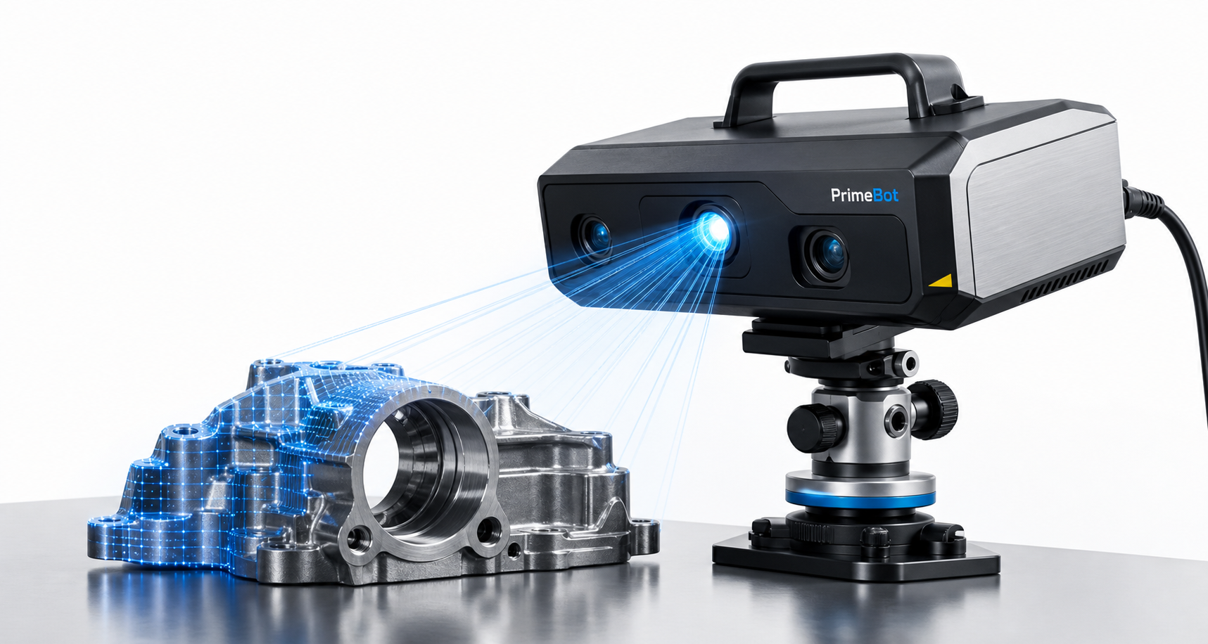 PrimeBot industrial 3D scanner concept render
